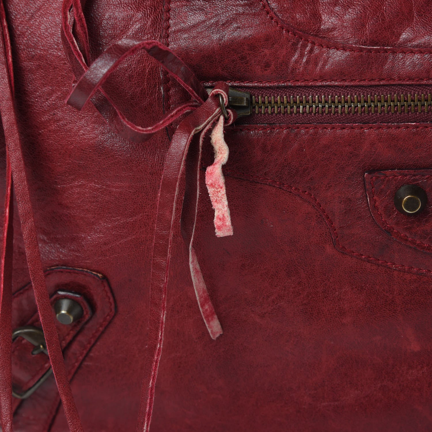 Balenciaga Agneau Classic Hardware Work Grenat 19 of 22