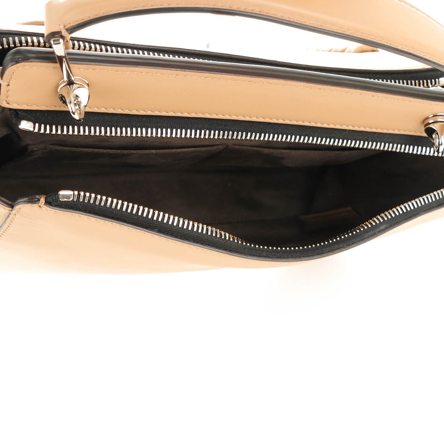 Vitello Baltico Dolce Shiny Nappa Lace Up DotCom Satchel Cuoio Ceruleo