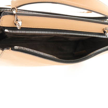 Fendi Vitello Baltico Dolce Shiny Nappa Lace Up DotCom Satchel Cuoio Ceruleo 5 of 10