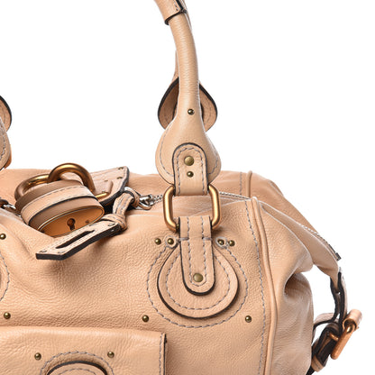 Chloe Calfskin Paddington Front Pocket Tote Tan 11 of 13