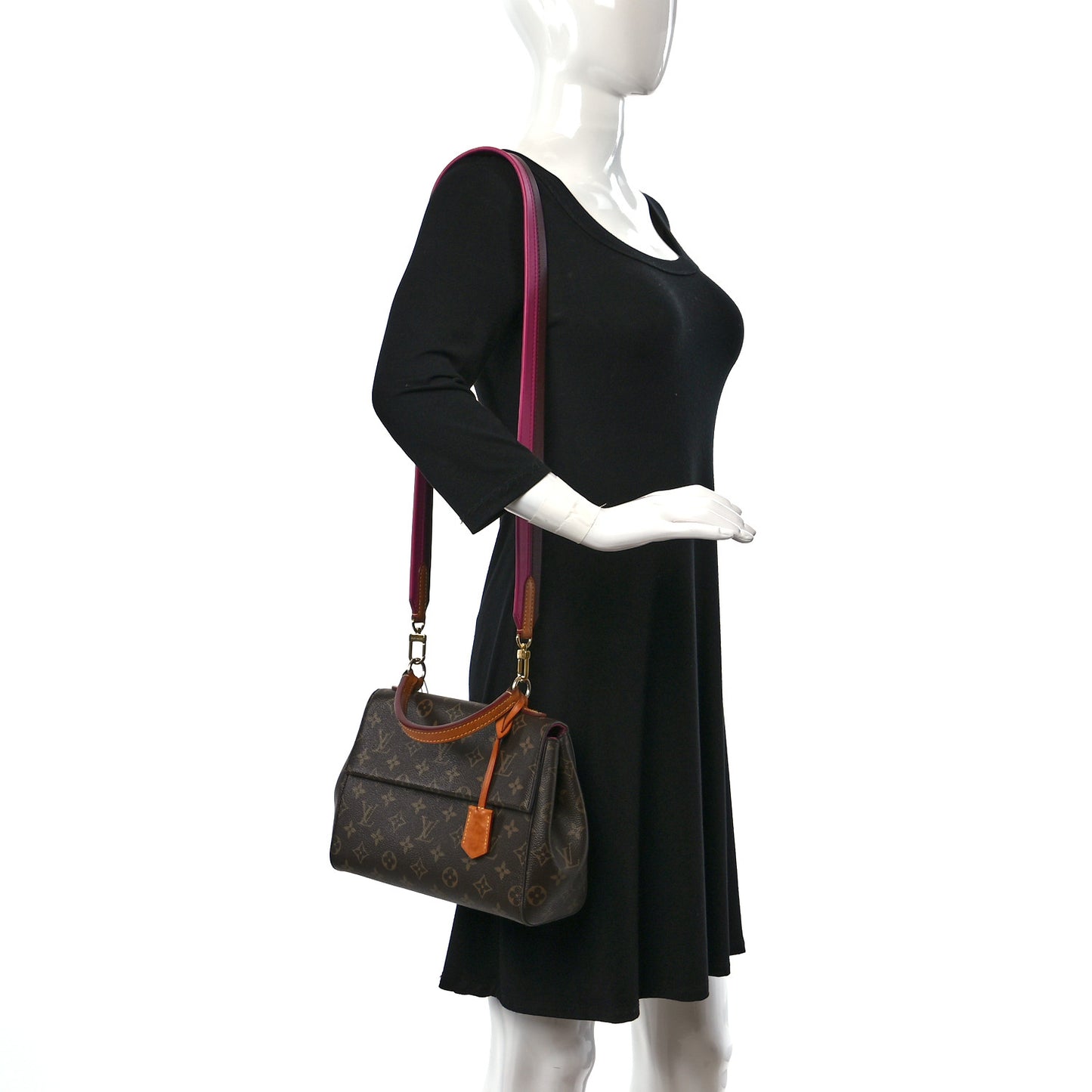 Monogram Cluny BB Bordeaux Fuchsia