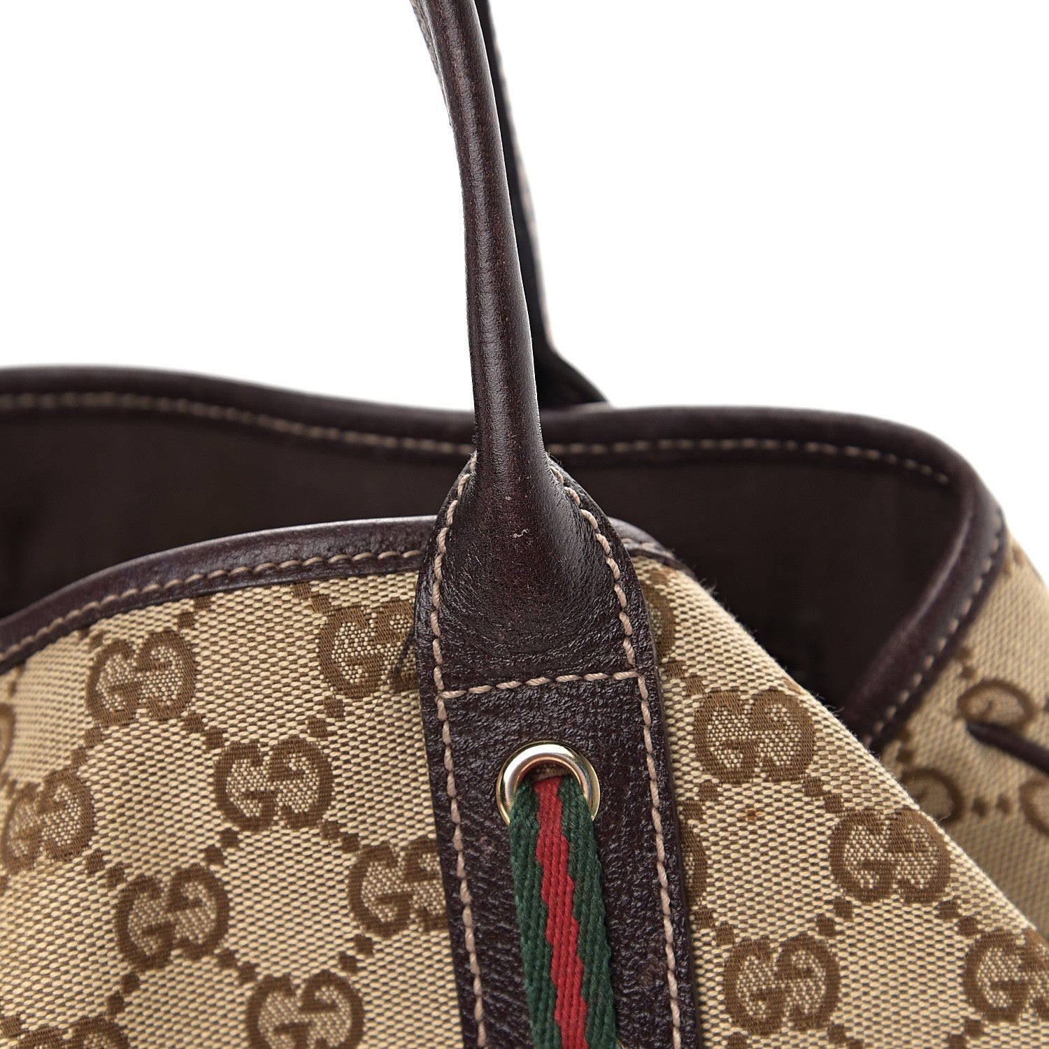 Gucci Monogram Medium Princy Tote Dark Brown 8 of 13