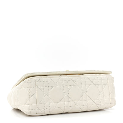 Christian Dior Calfskin Cannage Small Caro Bag Ivory 3 of 10