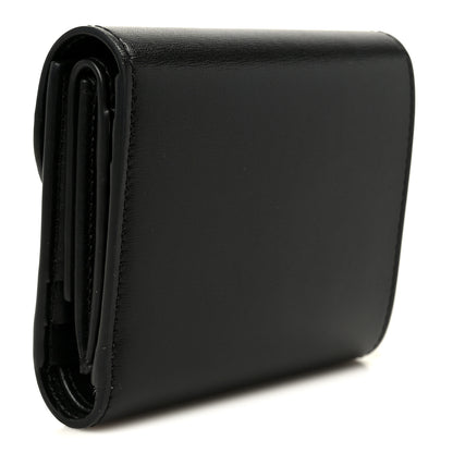 Celine Shiny Smooth Lambskin Small Triomphe Wallet Black 3 of 10