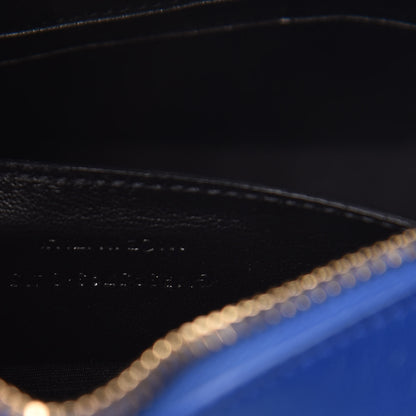 Saint Laurent Lambskin Chevron Small Classic Monogram Camera Bag Blue Majorelle 7 of 11