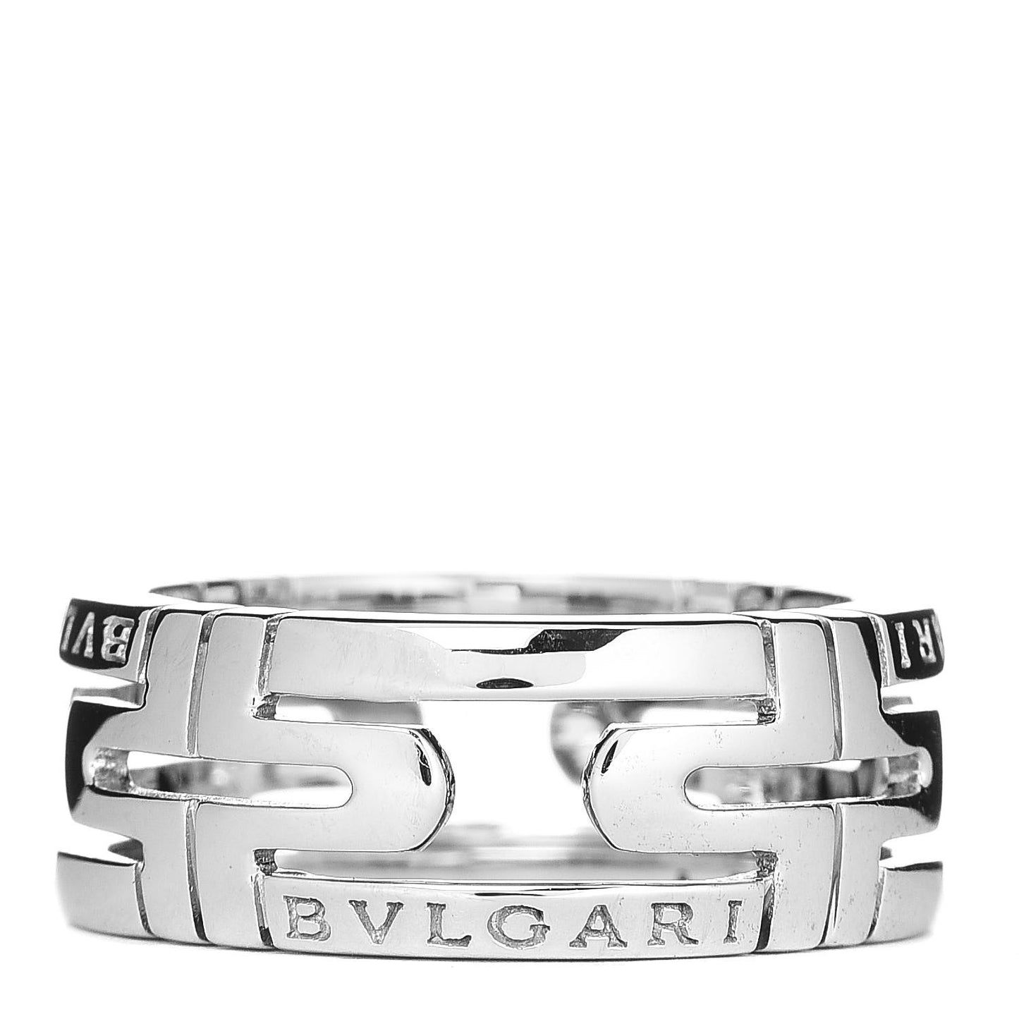18K White Gold Parentesi Band Ring 52 6