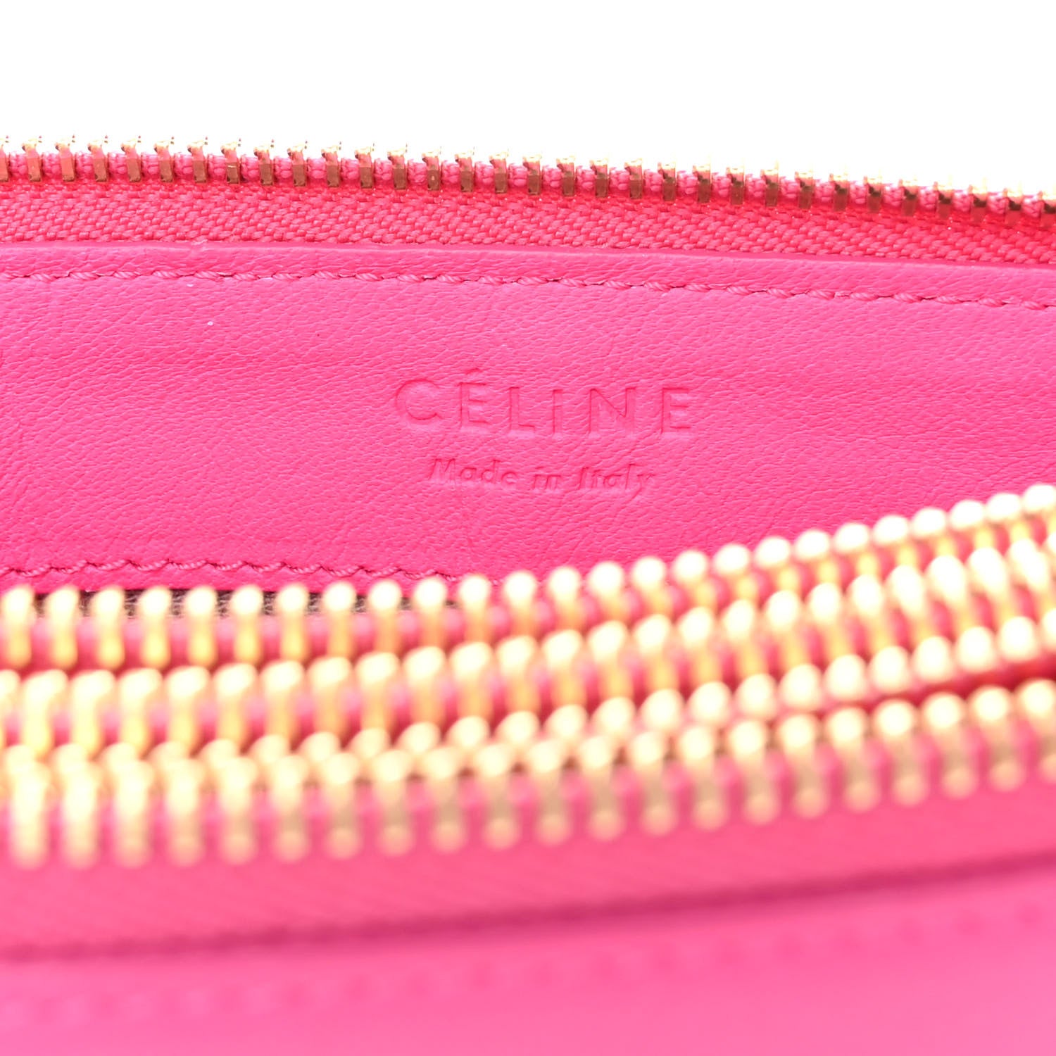 Celine Lambskin Small Trio Crossbody Bag Fluo Fuchsia 7 of 14