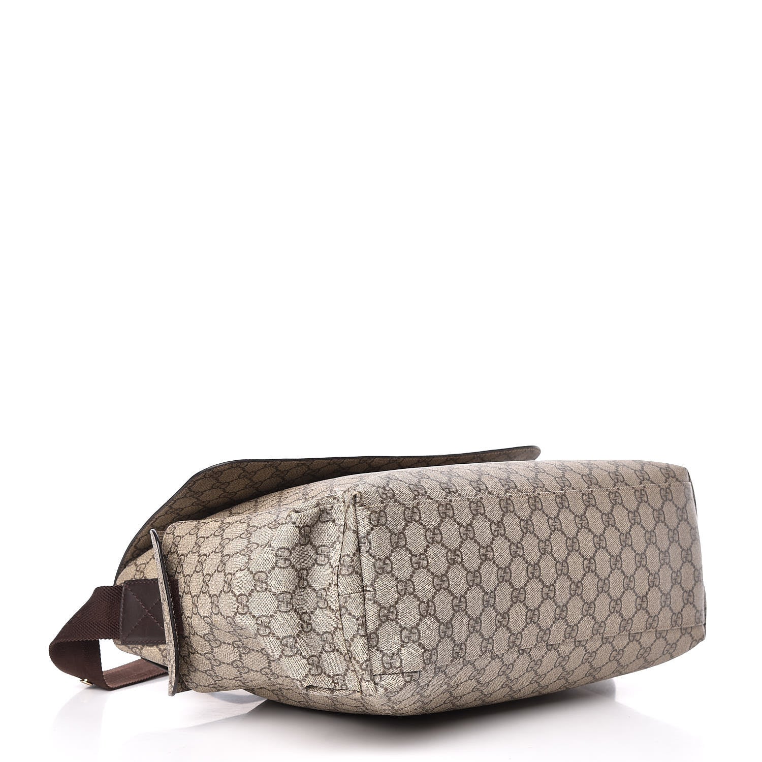 Gucci GG Plus Monogram Messenger Diaper Bag Dark Brown 4 of 13