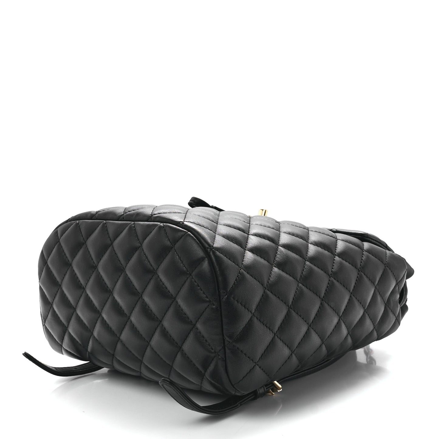 Lambskin Quilted Small Urban Spirit Backpack Black