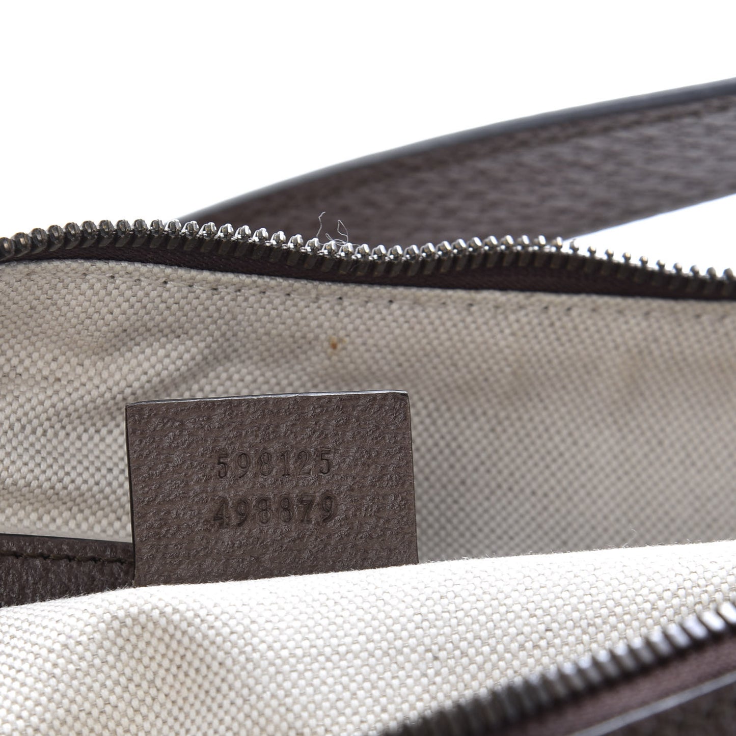 GG Supreme Monogram Web Small Ophidia Half Moon Hobo Brown