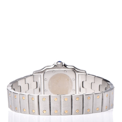 Cartier Stainless Steel 18K Yellow Gold 24mm Santos De Cartier Galbee Quartz Watch 4 of 12