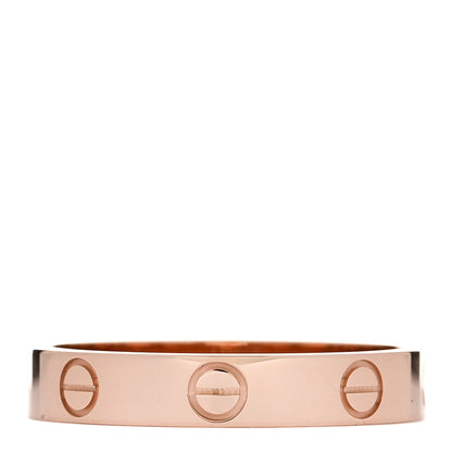 Cartier 18K Pink Gold 3.5mm LOVE Wedding Band Ring 56 7.75 3 of 5