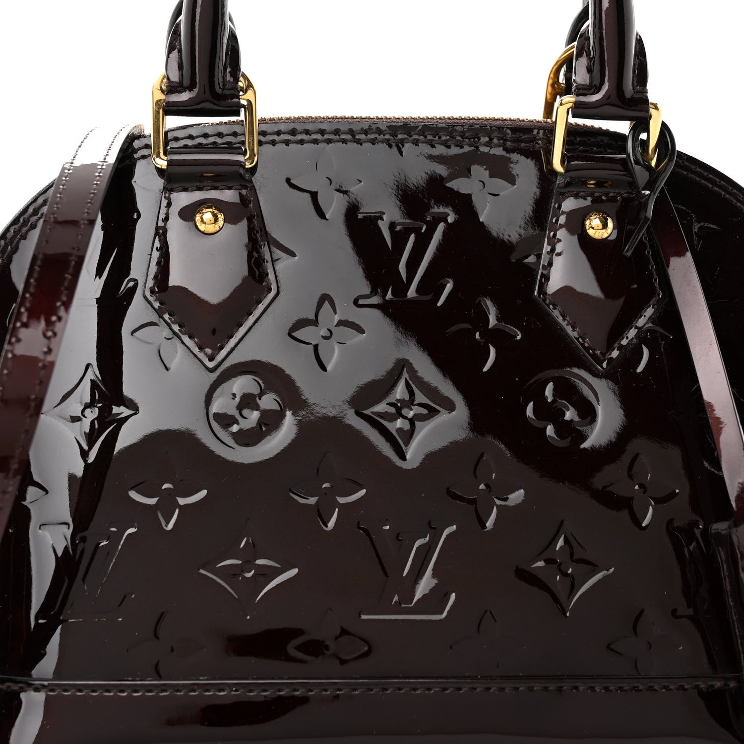 Louis Vuitton Vernis Alma BB Amarante 7 of 9