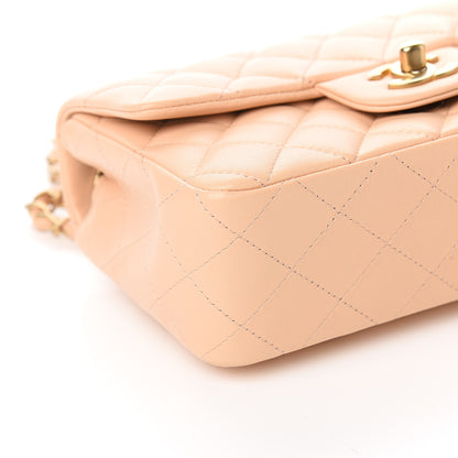 Chanel Lambskin Quilted Mini Rectangular Flap Beige 7 of 10