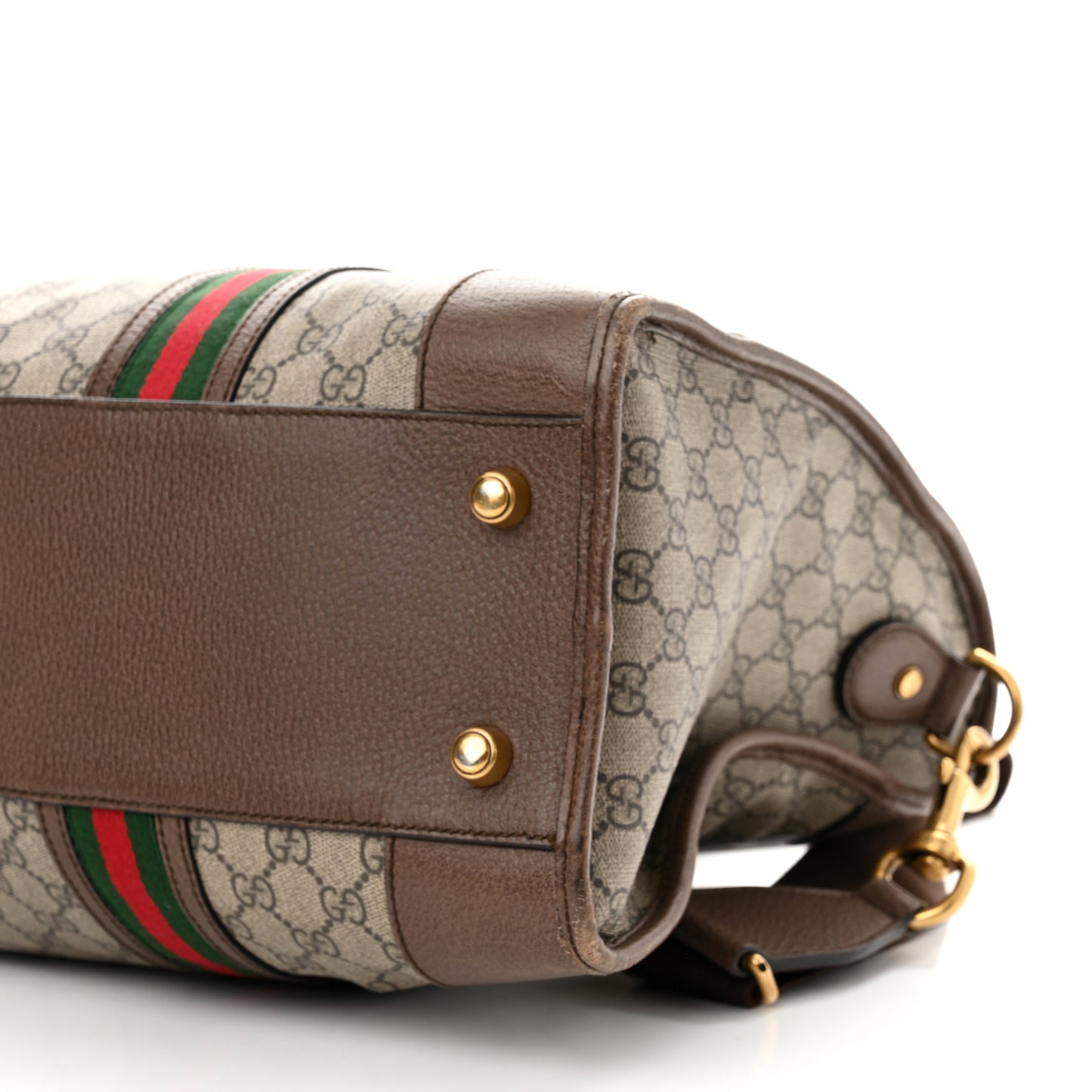 Soft GG Supreme Monogram Web Neo Vintage Duffle Bag Beige New Acero Crop