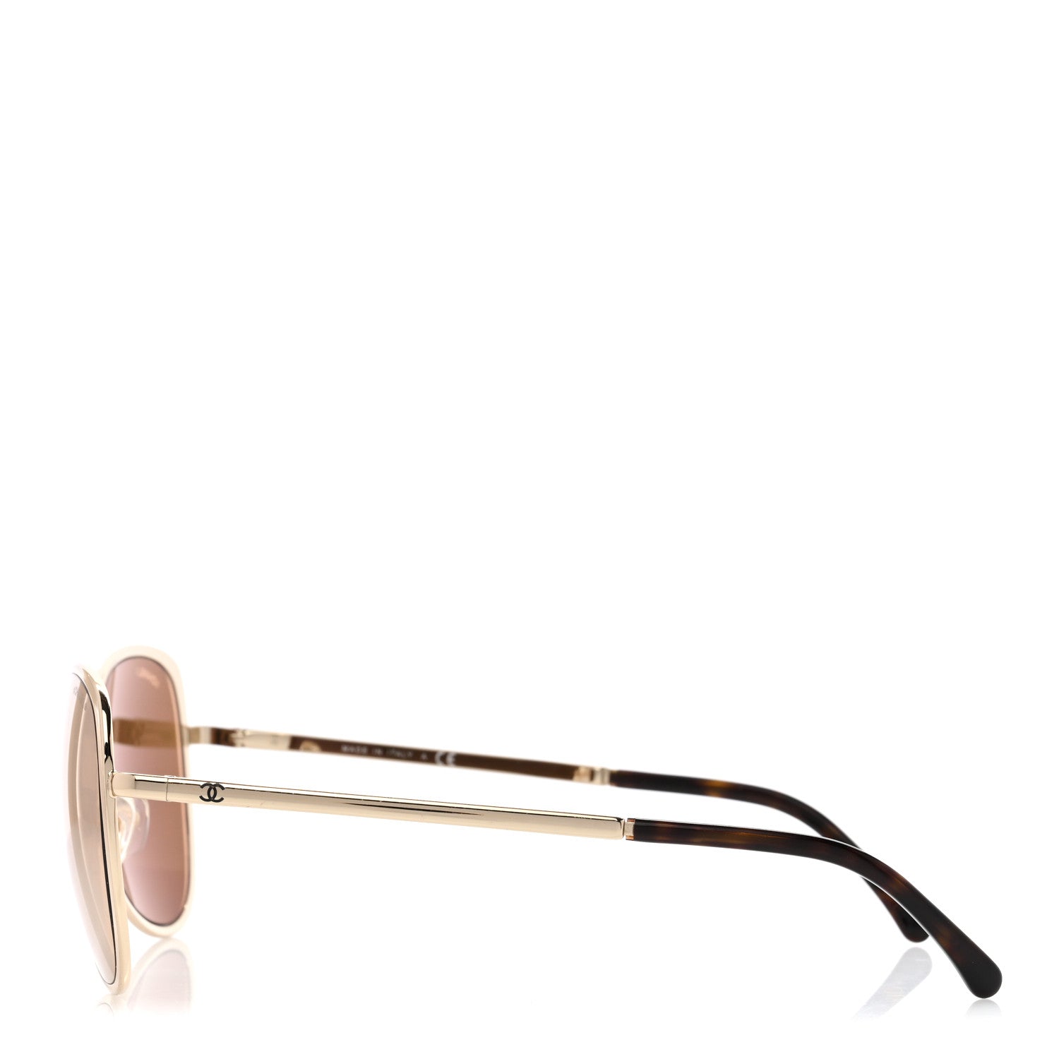 Chanel Metal Mirrored Pilot Summer Sunglasses 4223 Gold 3 of 8