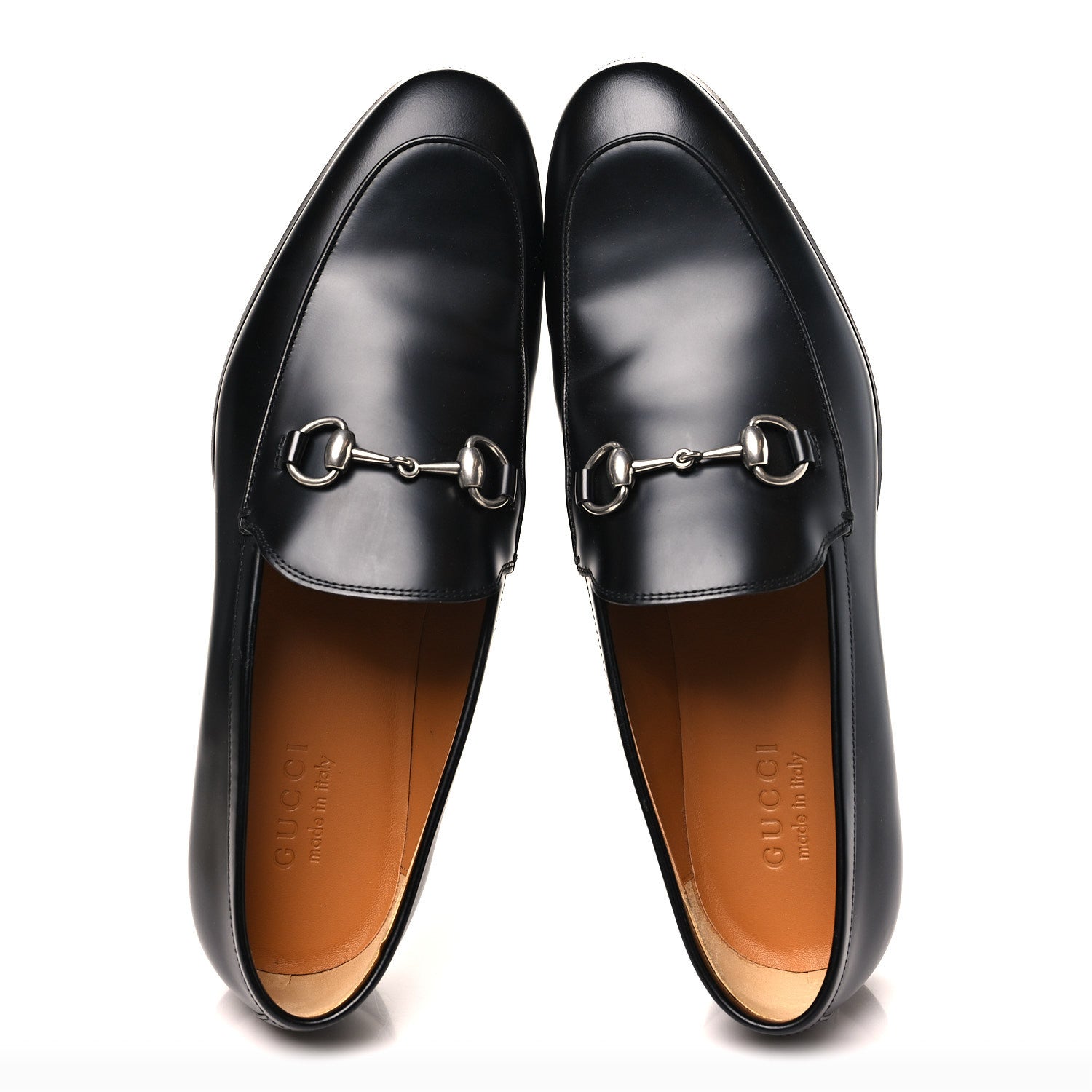 Gucci Betis Glamour Calfskin Mens Jordaan Loafers 9.5 Black 2 of 11