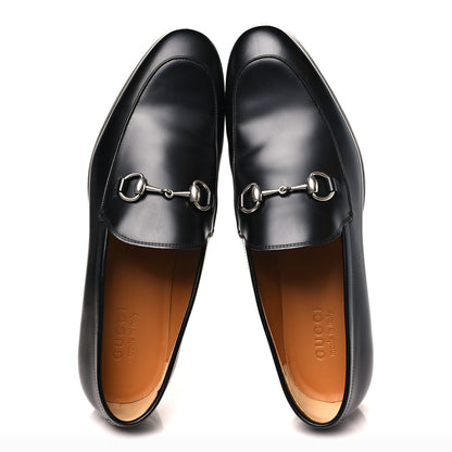 Gucci Betis Glamour Calfskin Mens Jordaan Loafers 9.5 Black 2 of 11