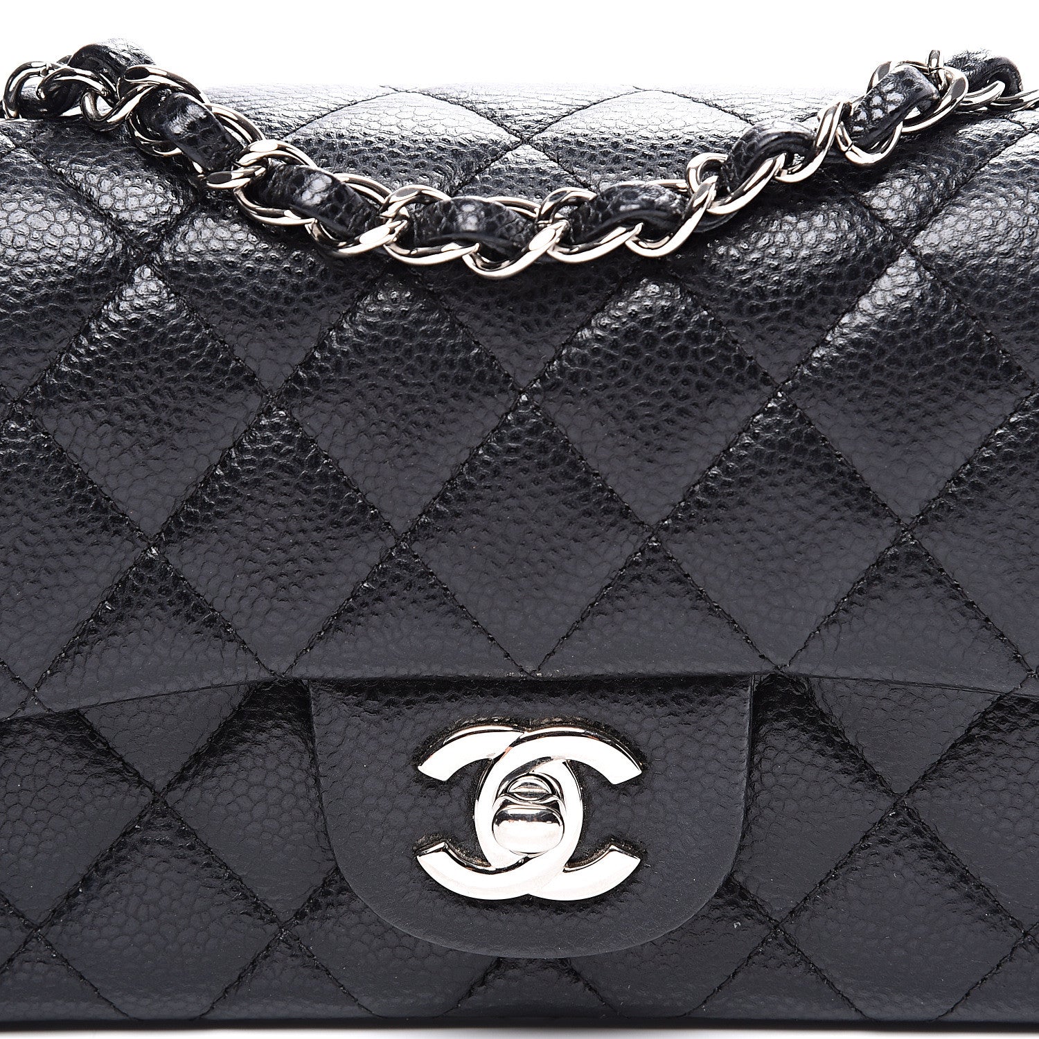 Chanel Caviar Quilted Mini Rectangular Flap Black 9 of 9