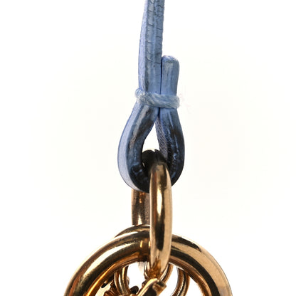 Louis Vuitton Calfskin Jeff Koons Masters LV Rabbit Bag Charm Key Ring Blue 6 of 6