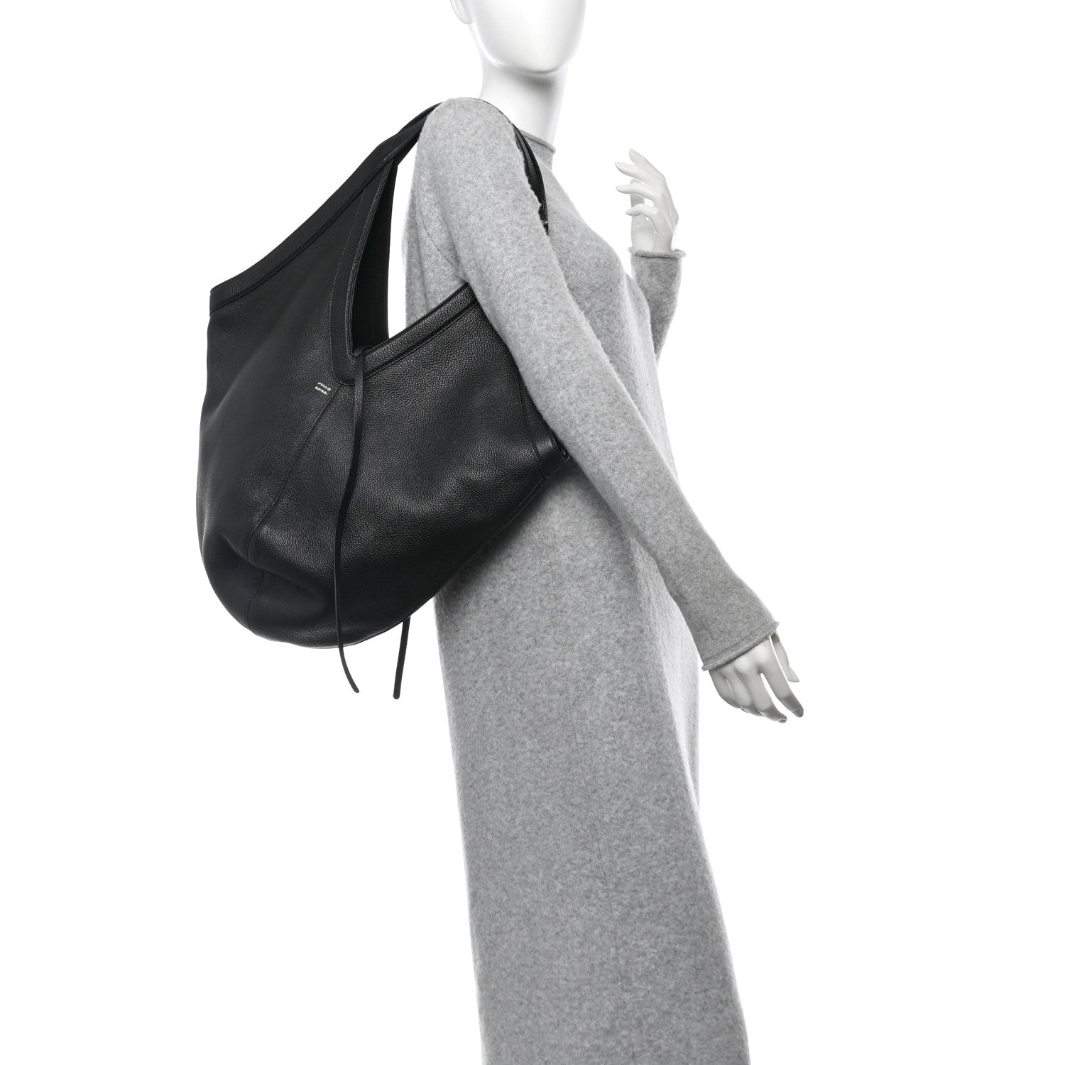 Mansur Gavriel Calfskin Soft M Hobo Black 2 of 10