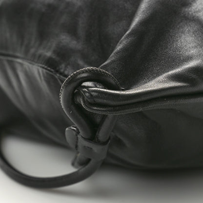 Saint Laurent Lambskin Teddy Drawstring Bag Black 10 of 10