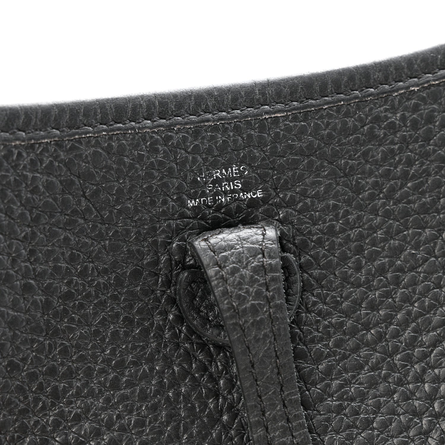 Hermes Taurillon Clemence Evelyne TPM Black 6 of 14