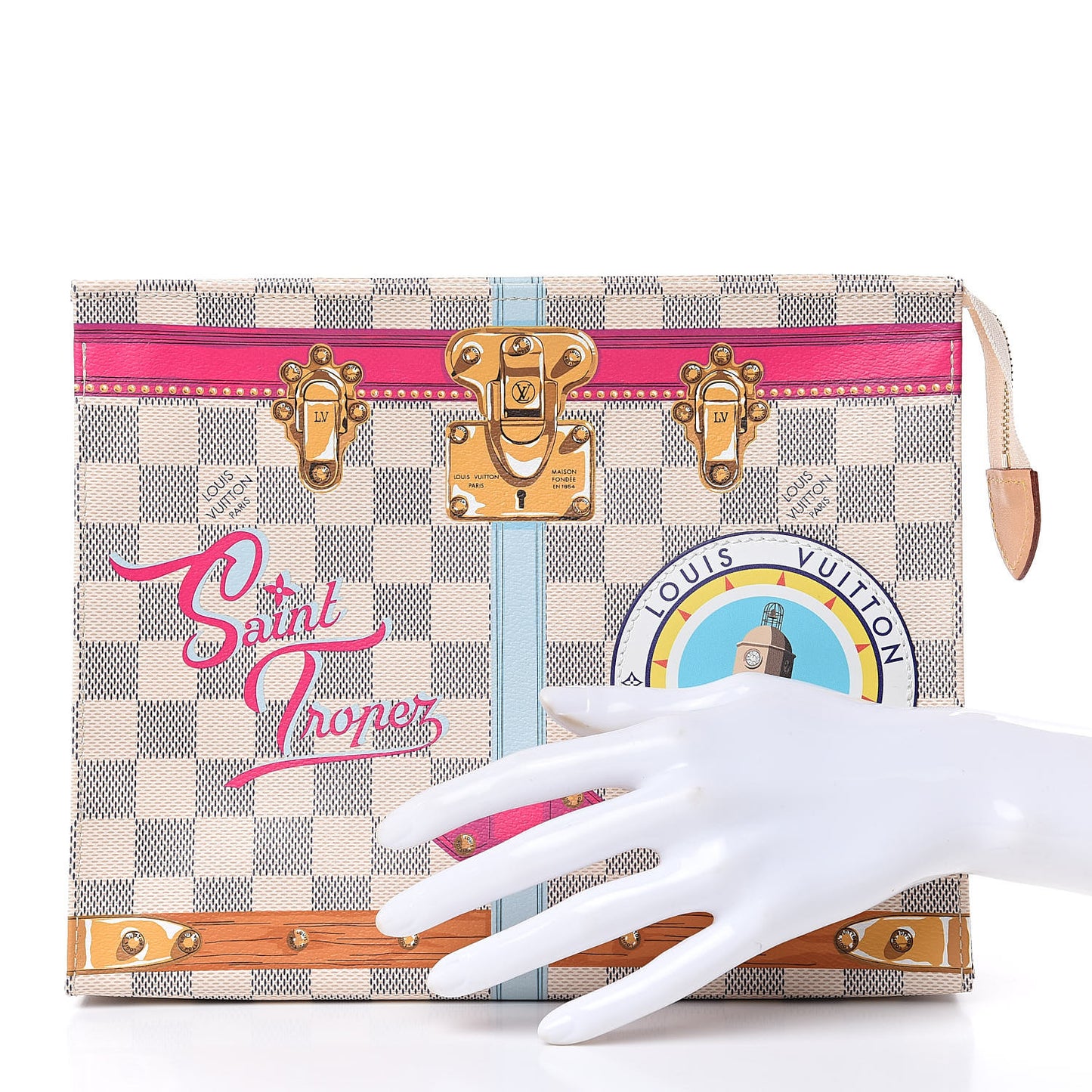 Damier Azur Summer Trunks Saint Tropez Toiletry Pouch 26