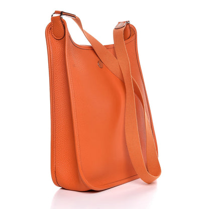 Hermes Taurillon Clemence Vespa PM Orange 3 of 9