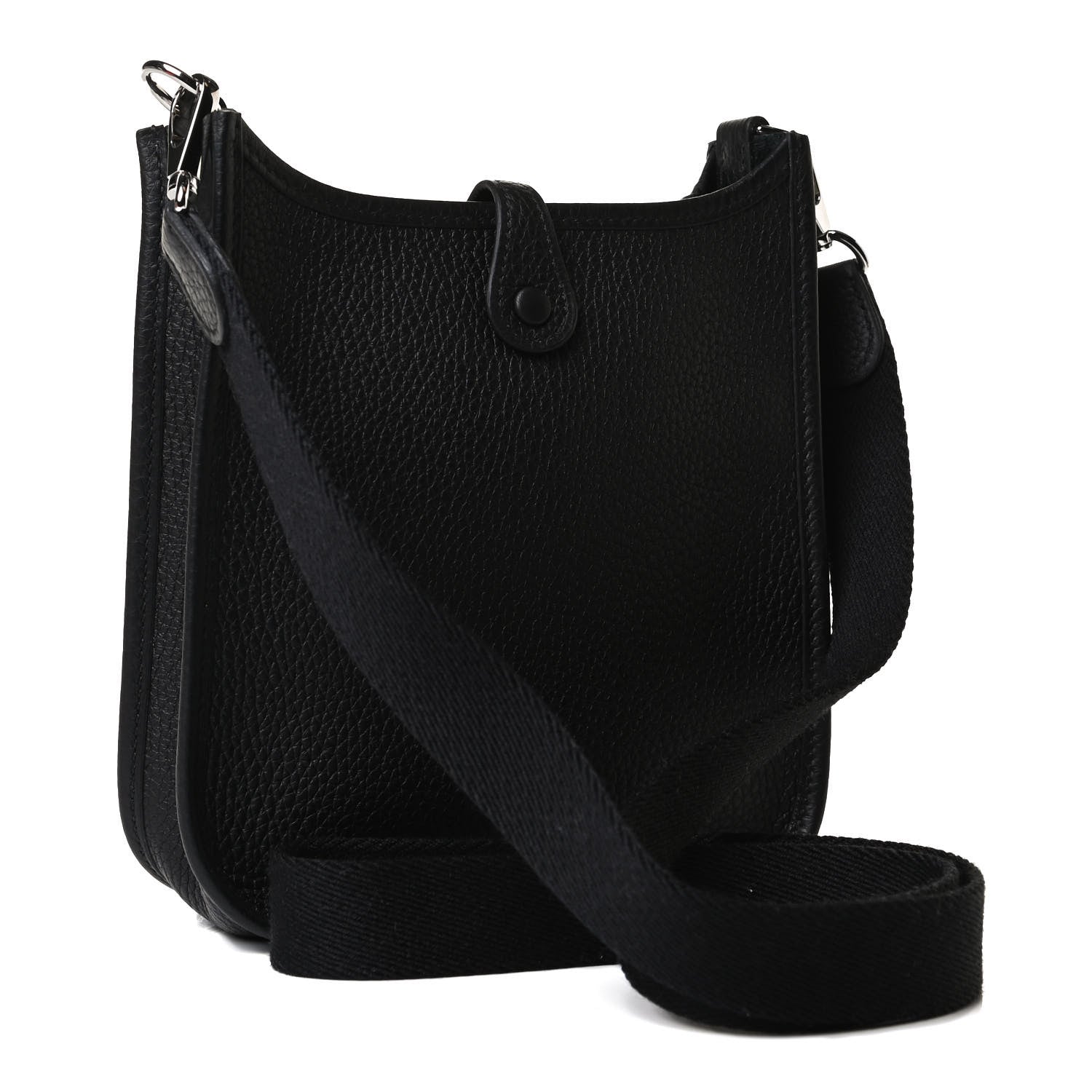 Hermes Taurillon Clemence Evelyne TPM Black 2 of 12