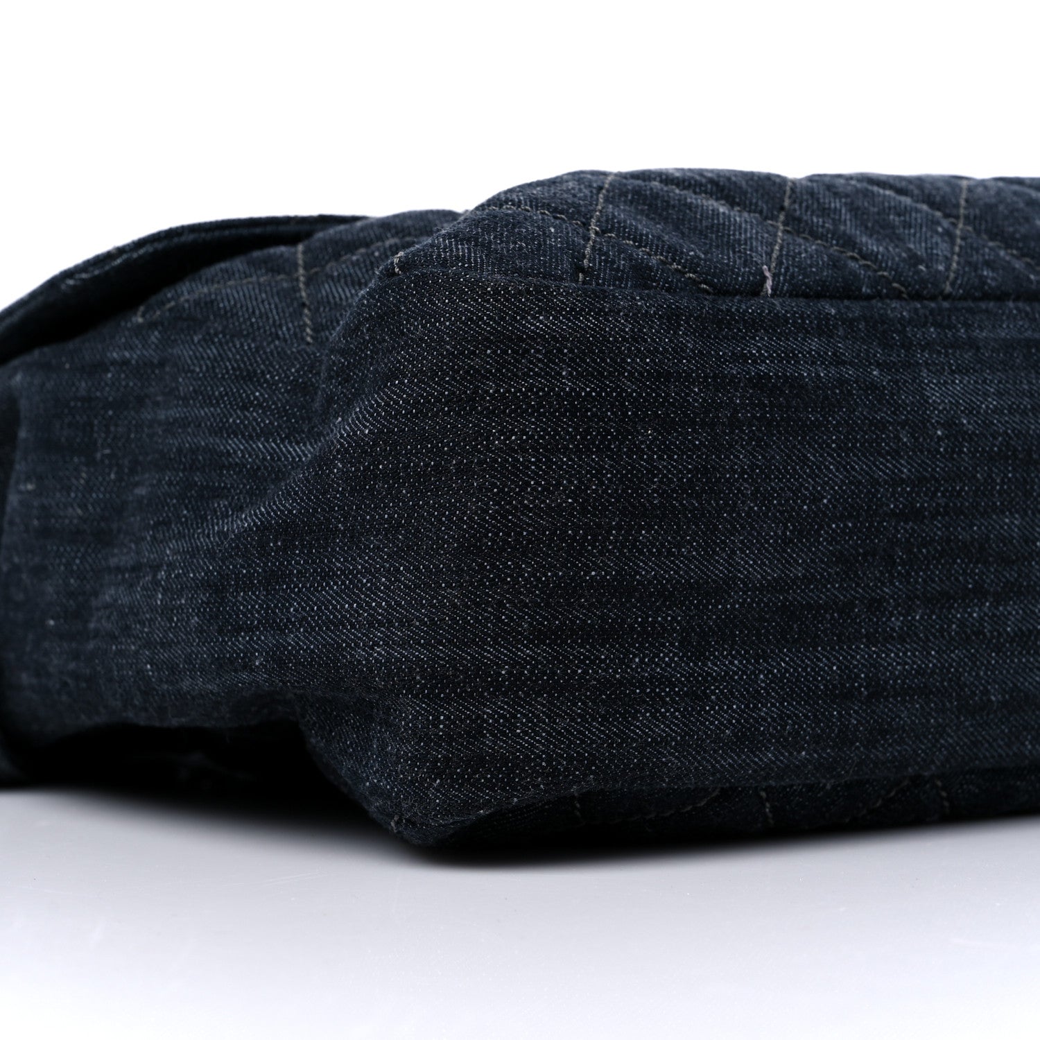 Chanel Denim Quilted Stretch Spirit Messenger Bag Dark Blue 8 of 12