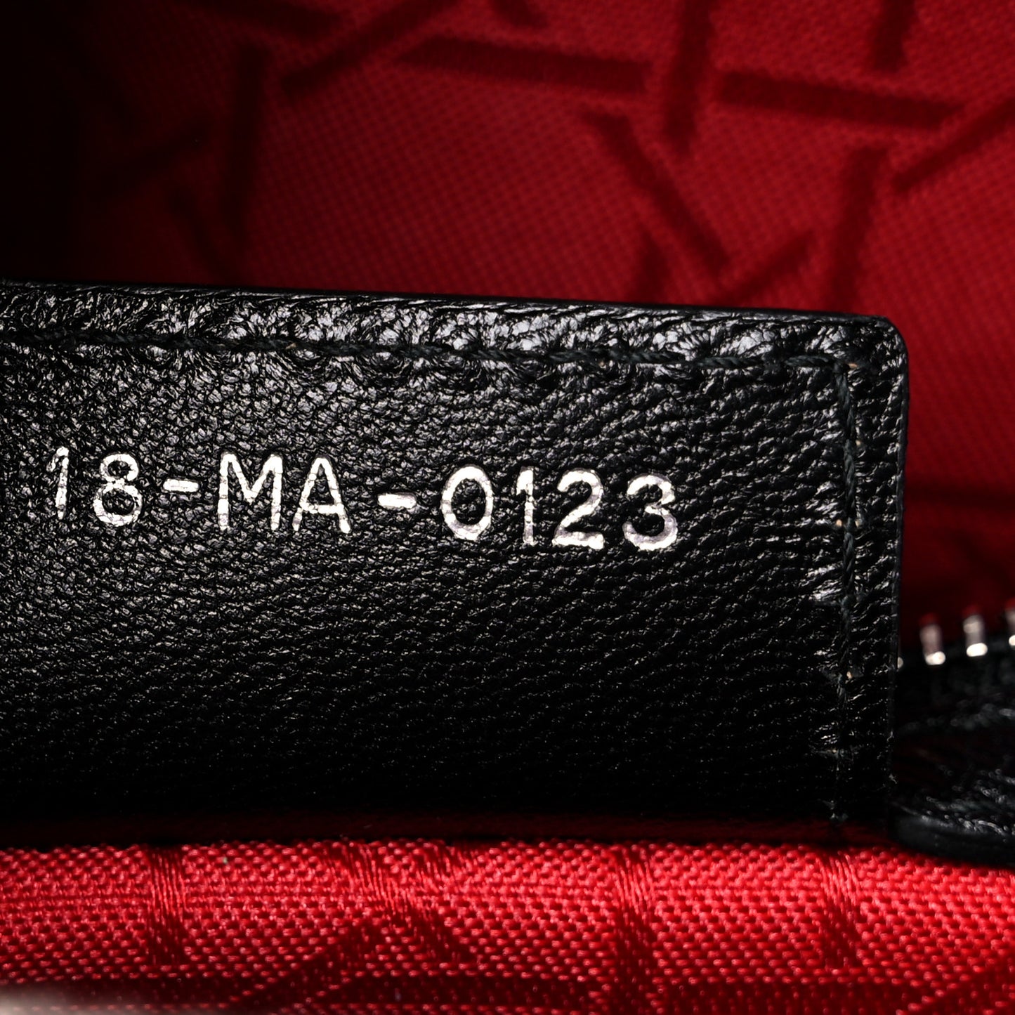 Lambskin Cannage Large Lady Dior Black