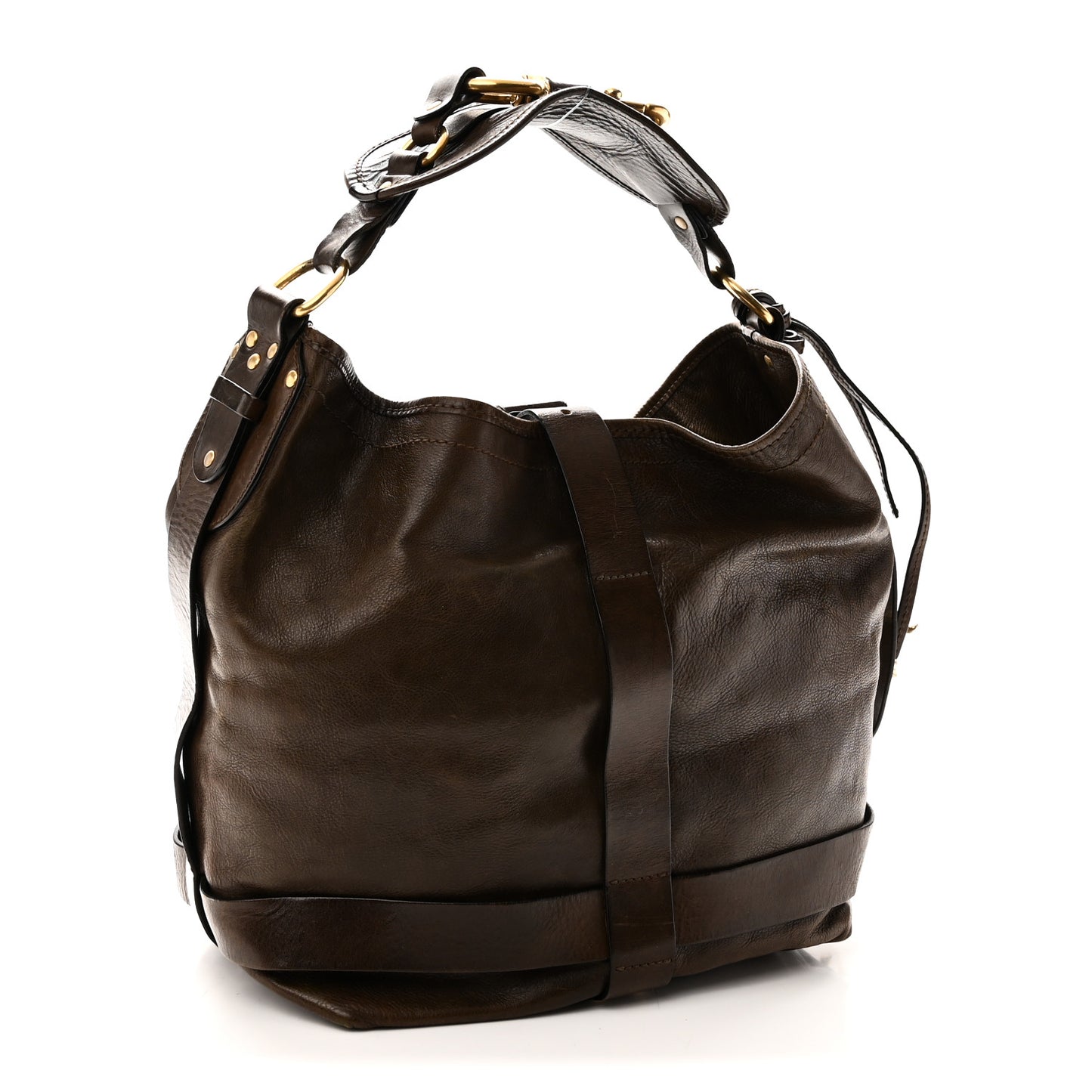 Goatskin Large Kerala Bag Brown