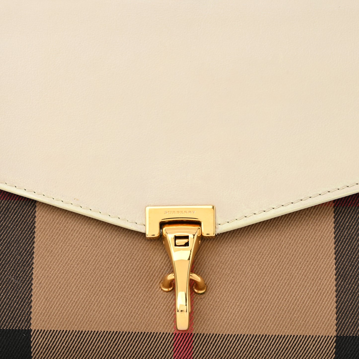 Derby Calfskin House Check Small Macken Crossbody Bag Limestone