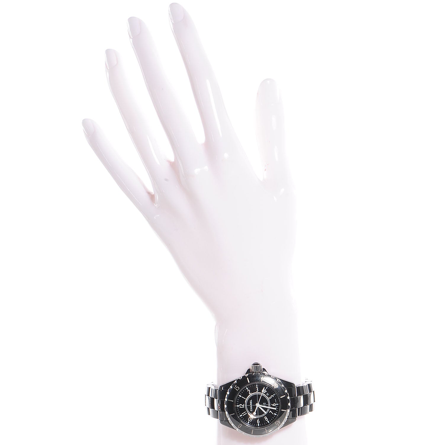Chanel Stainless Steel Ceramic 33mm J12 Quartz Watch Black 2 of 7