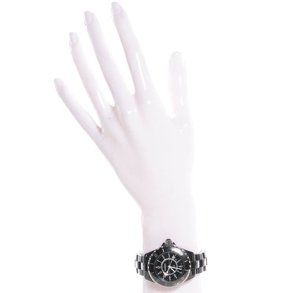 Chanel Stainless Steel Ceramic 33mm J12 Quartz Watch Black 2 of 7