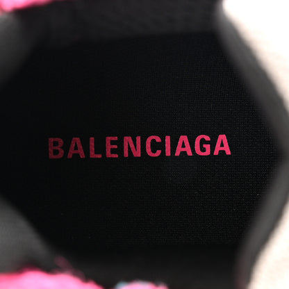 Balenciaga Mesh Rubber Womens Runner Sneakers 38 Fluo Pink Grey Black 13 of 20