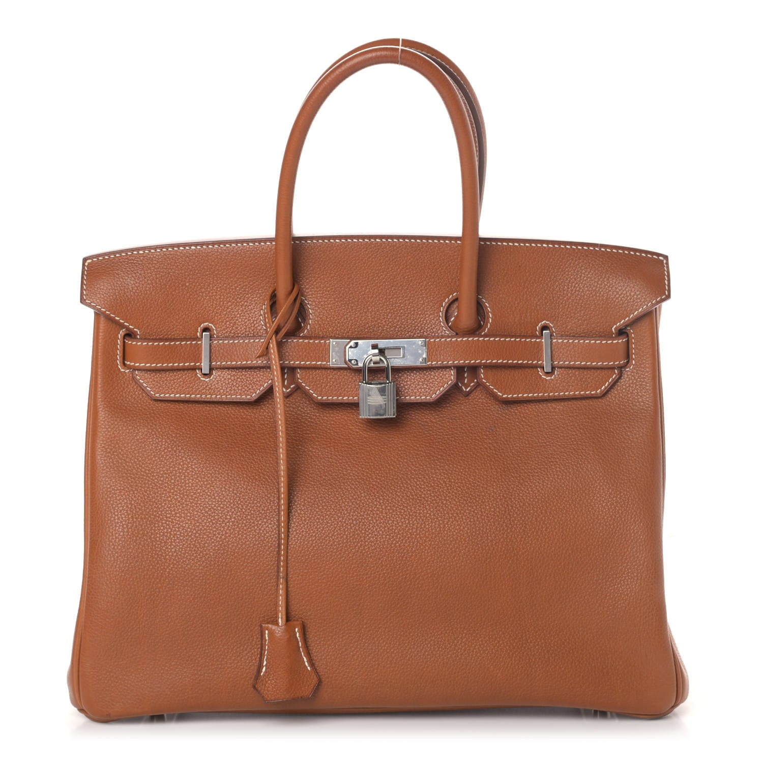 Hermes Natural Barenia Faubourg Birkin 35 Fauve 1 of 10