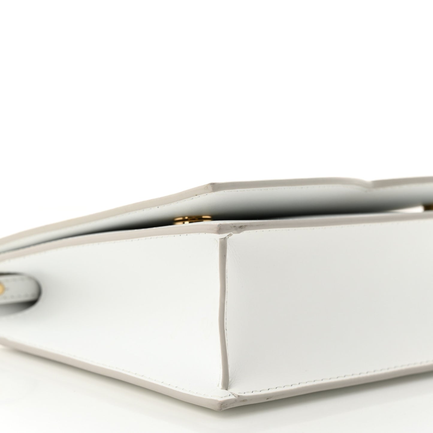 Calfskin DG Logo Flap Crossbody Bag White