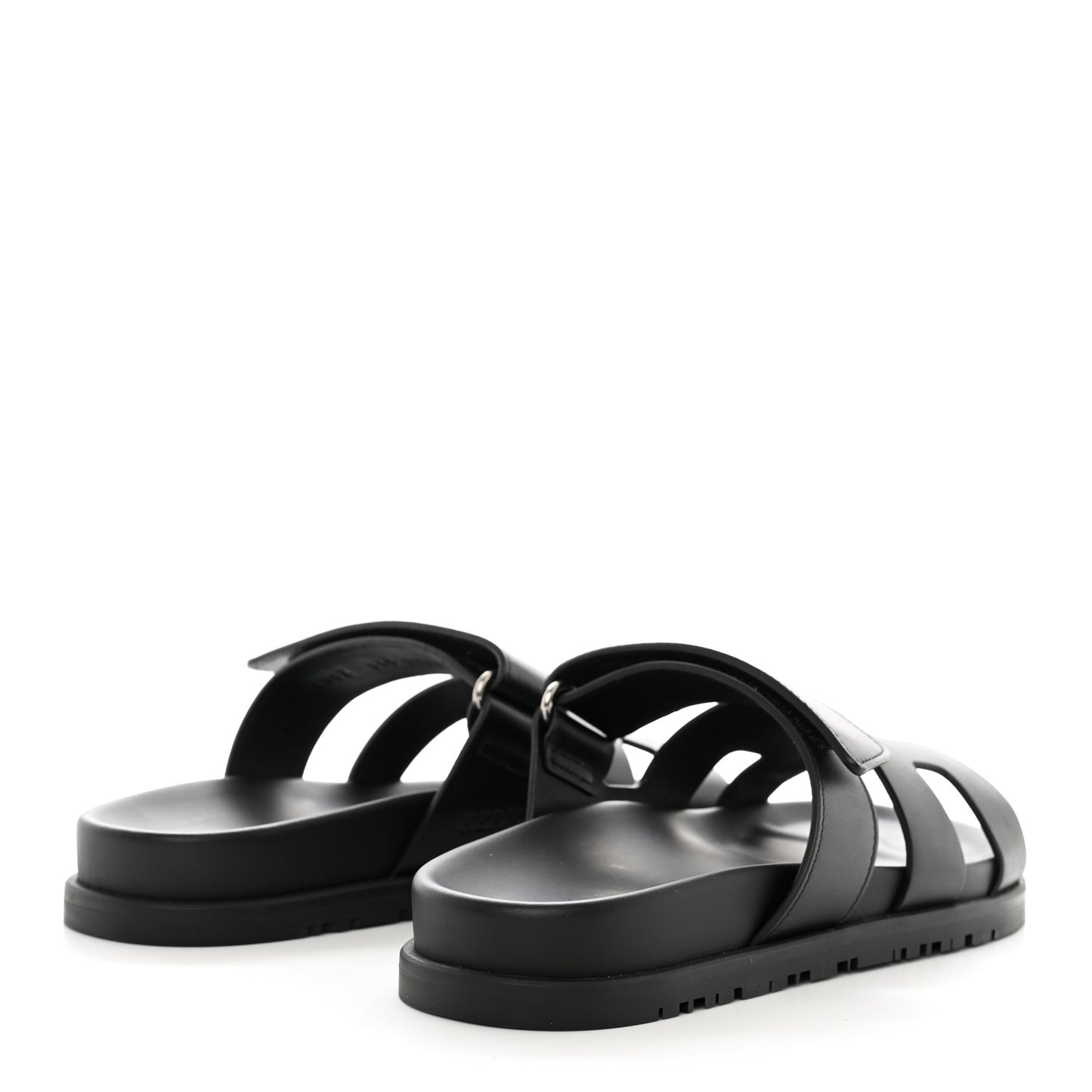Calfskin Womens Chypre Sandals 36.5 Black