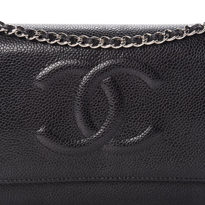 Chanel Caviar Timeless CC Wallet On Chain WOC Black 9 of 16