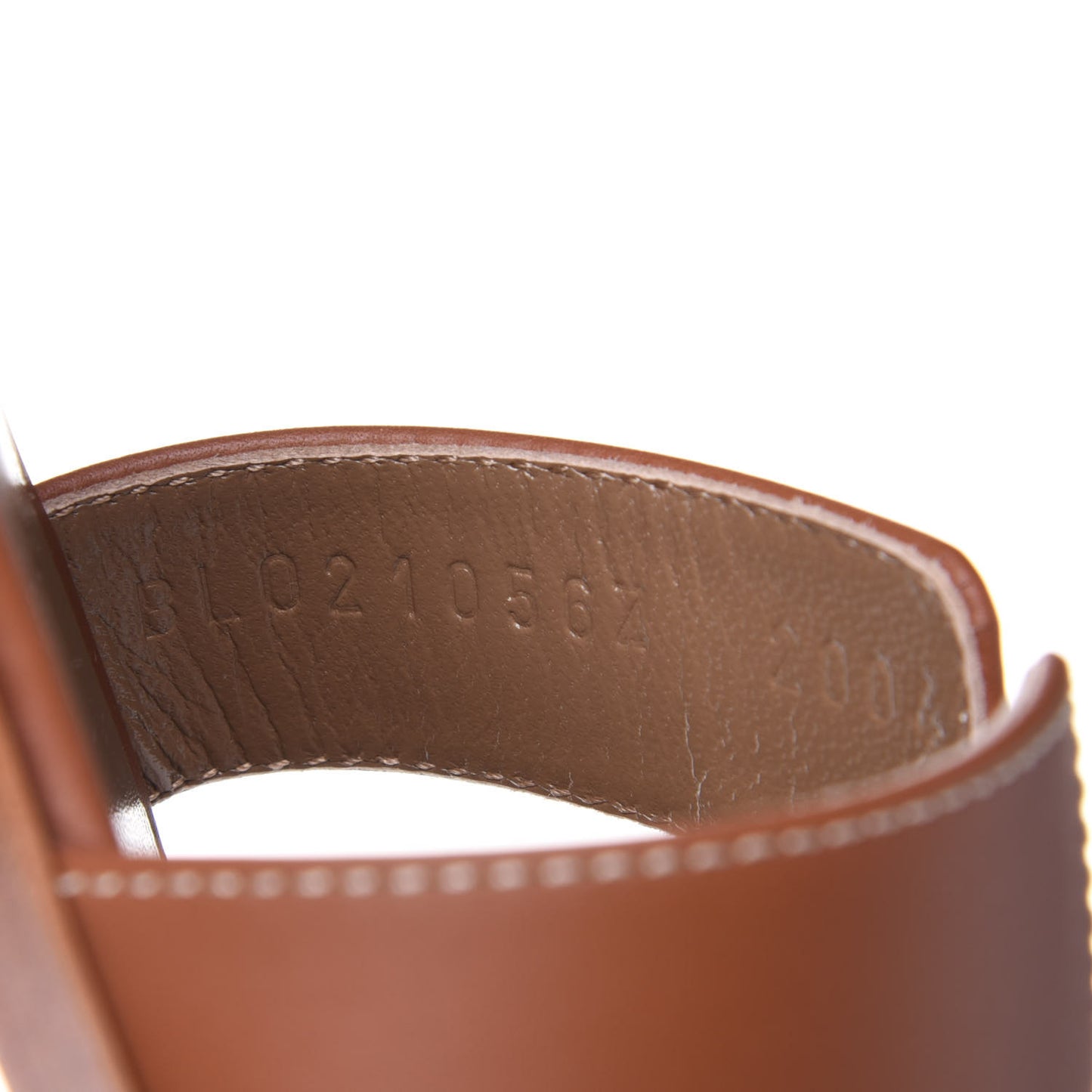 Box Calfskin Oran Sandals 37 Gold