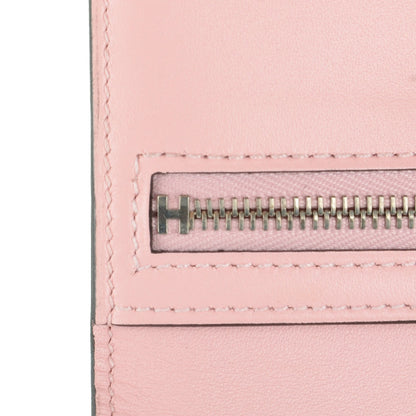 Hermes Tadelakt Lizard Bearn Gusset Wallet Rose Sakura Bougainvillea 7 of 7