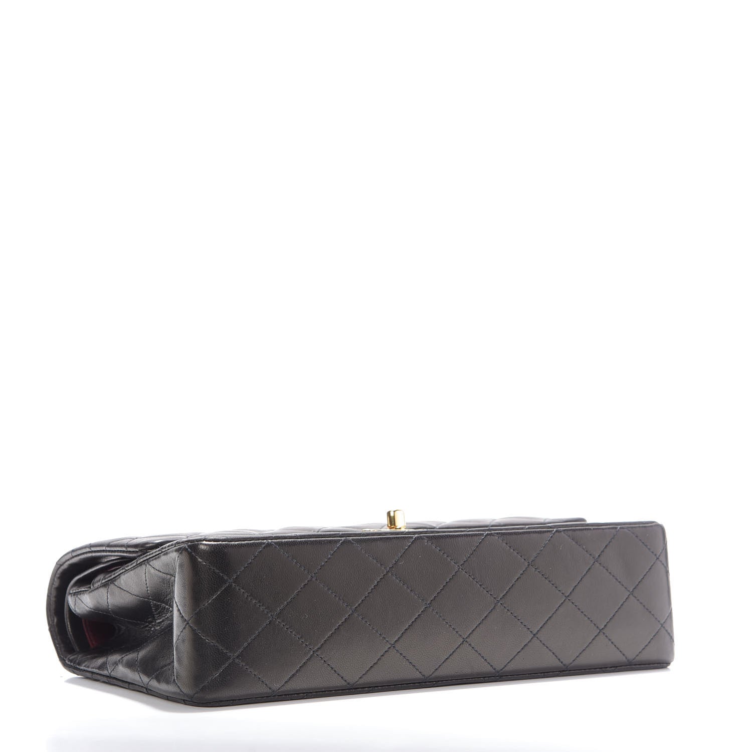 Chanel Lambskin Quilted Medium Double Flap Black 5 of 12