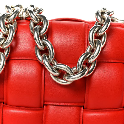 Bottega Veneta Lambskin Maxi Intreccio Padded Chain Cassette Crossbody Bag Nail Polish 10 of 12