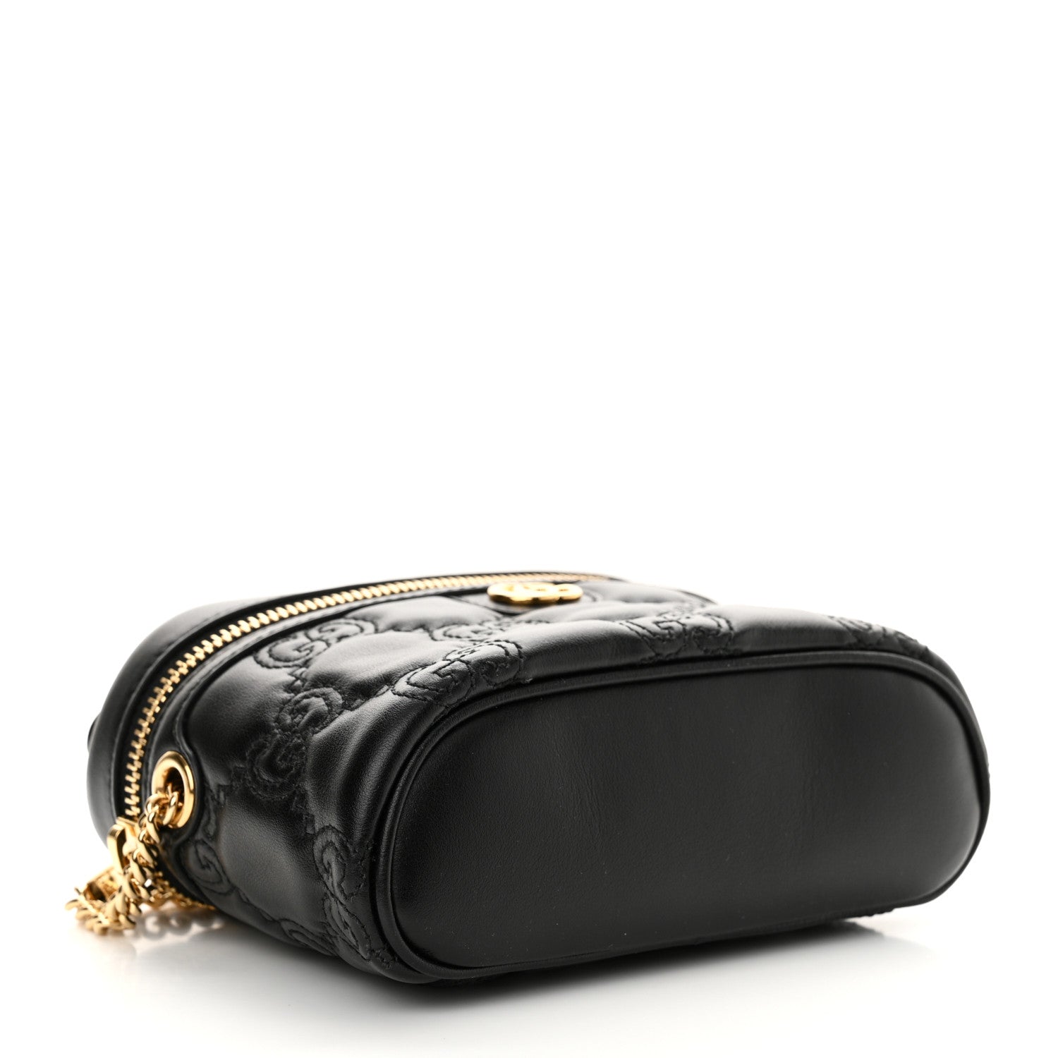 Gucci Calfskin GG Matelasse Mini Top Handle Bag Black 4 of 12