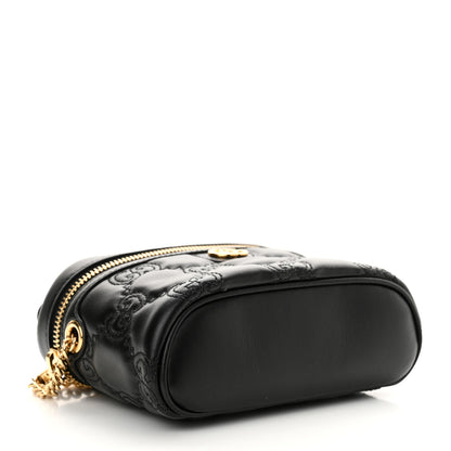 Gucci Calfskin GG Matelasse Mini Top Handle Bag Black 4 of 12