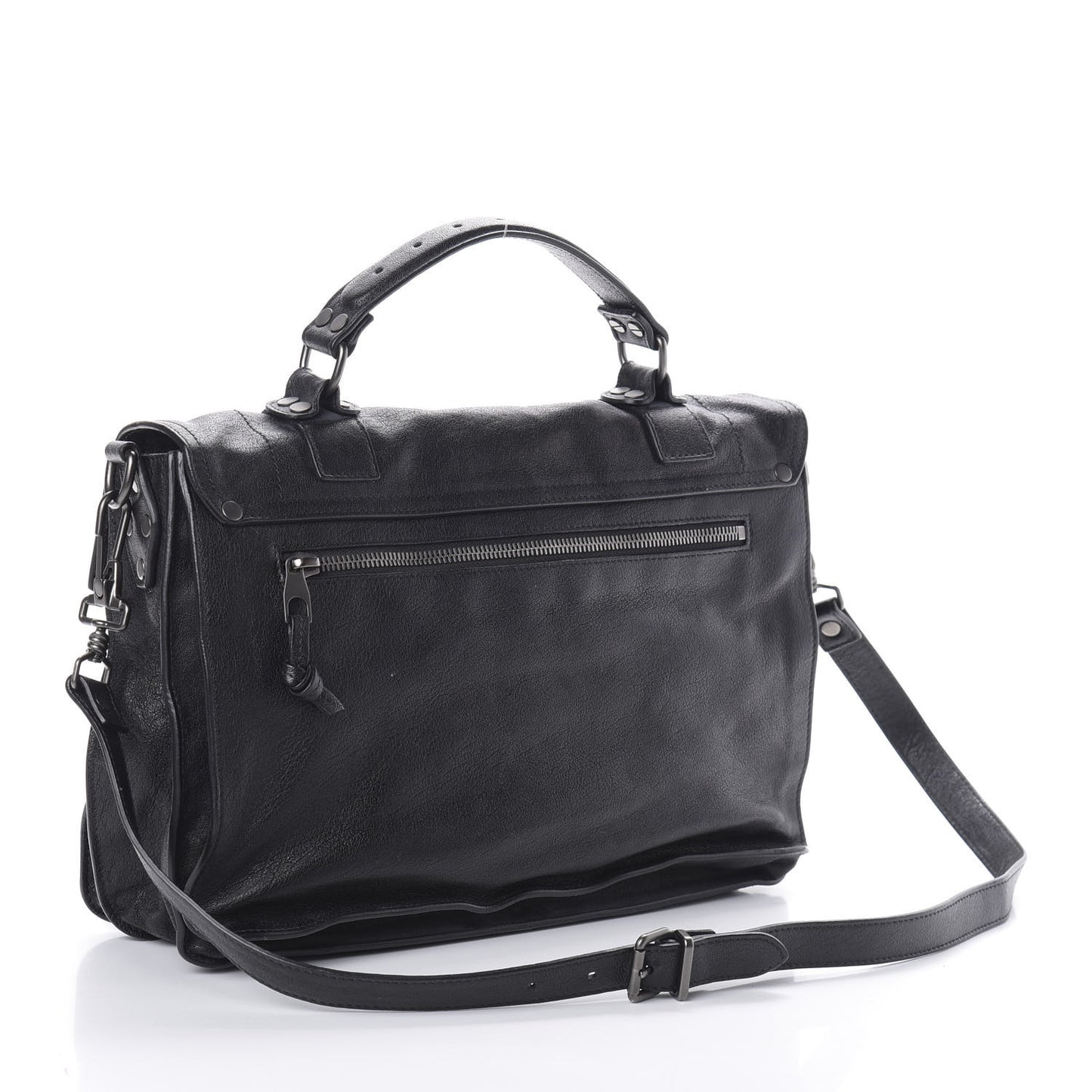 Lambskin Medium PS1 Satchel Black