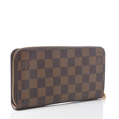 Louis Vuitton Damier Ebene Zippy Wallet Rose Ballerine 2 of 5