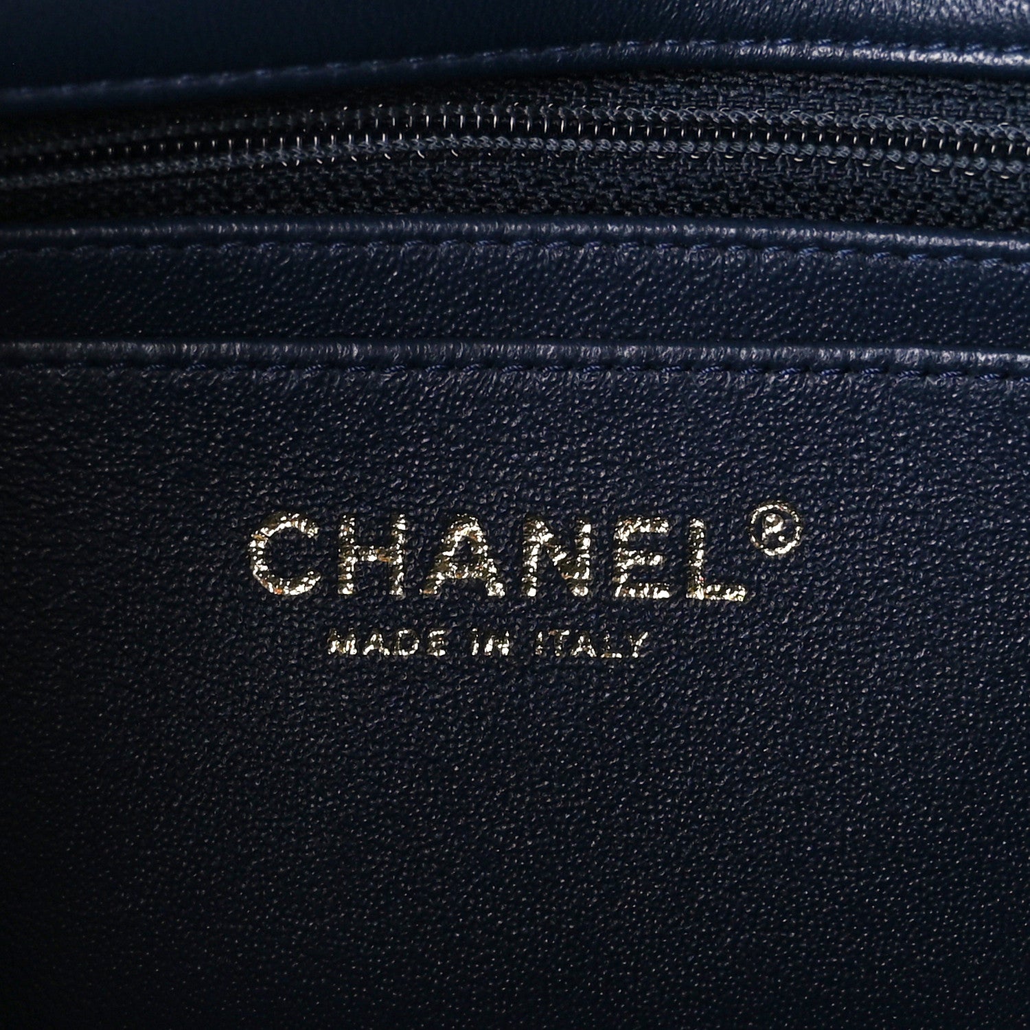 Chanel Lambskin Quilted Mini Rectangular Flap Navy 6 of 11